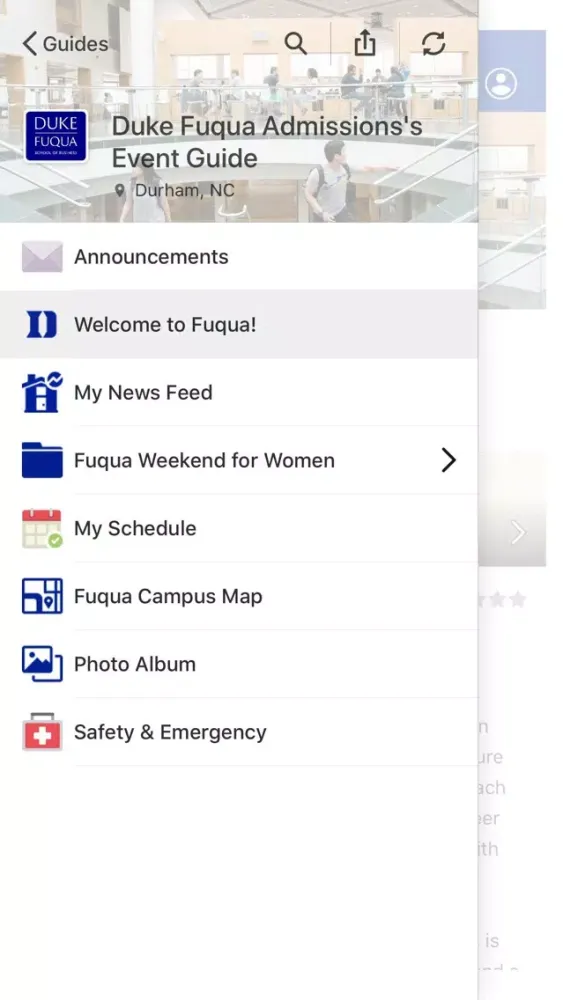 Duke Fuqua Admissions Screenshots