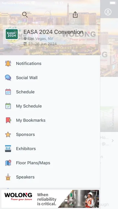 Capturas de pantalla de EASA 2024 Convention App