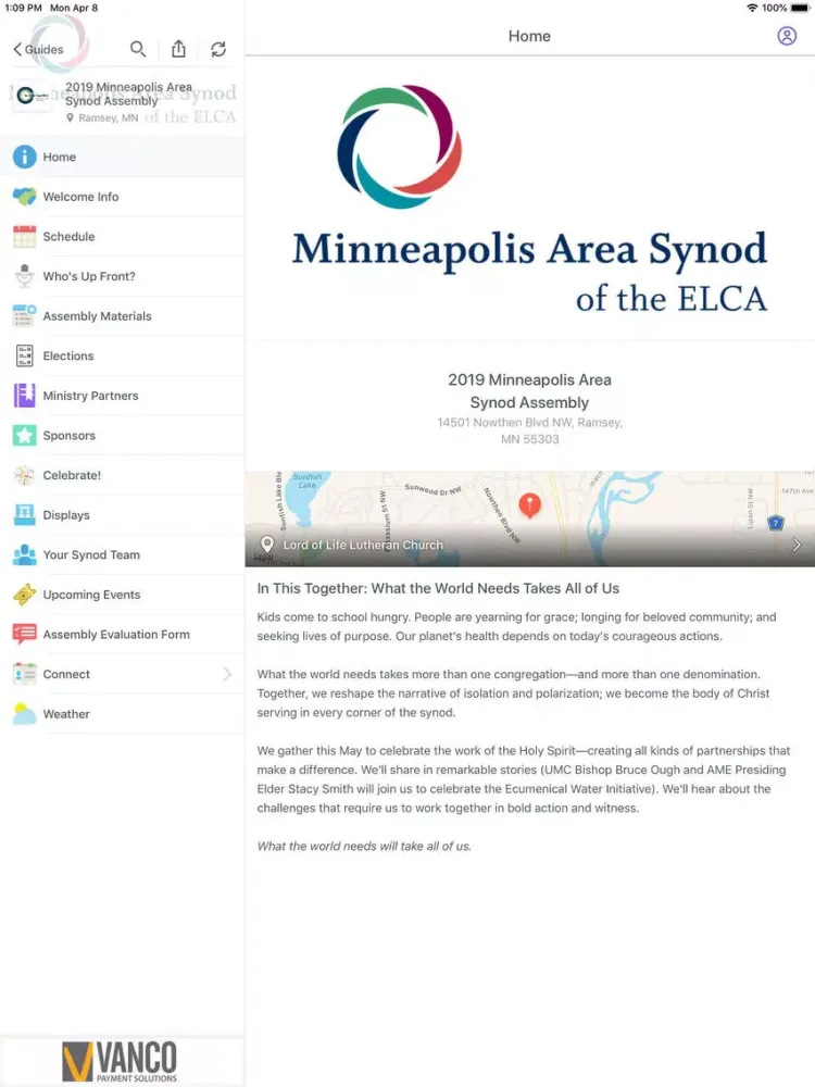 ELCA Organizations & Events iPad  स्क्रीनशॉट