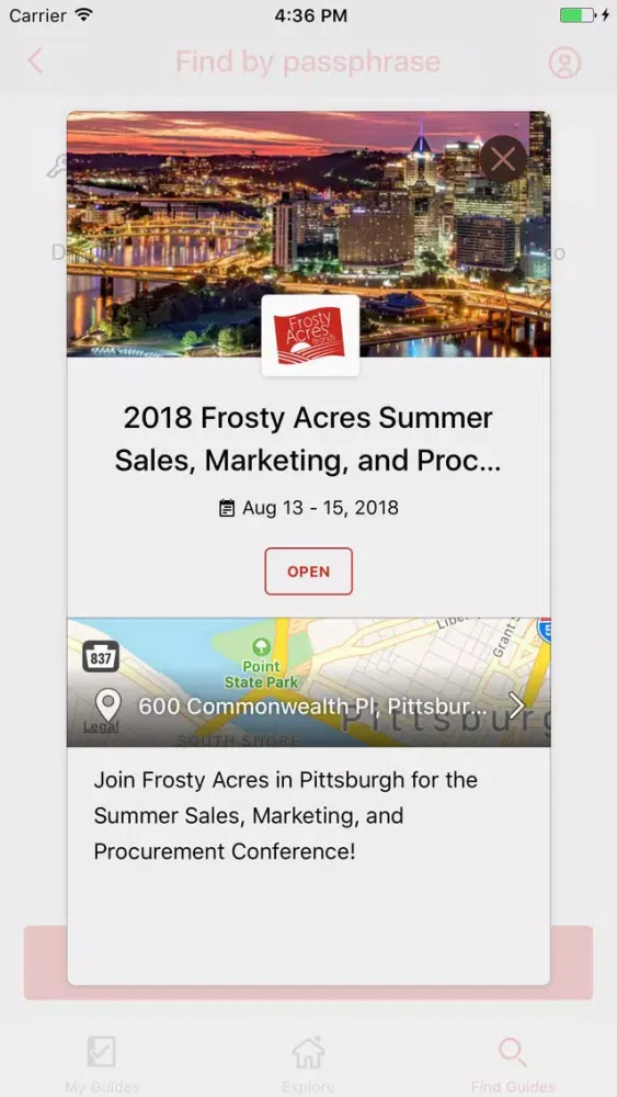 Screenshot di Frosty Acres Events