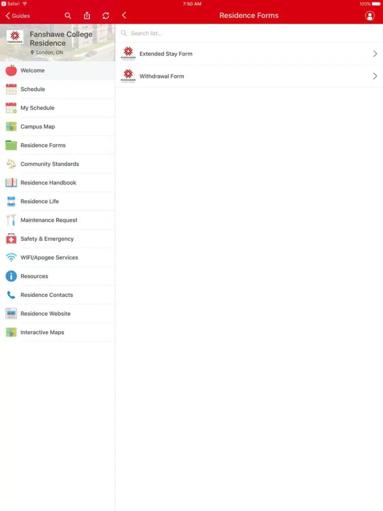 تصاویر Fanshawe College Guide iPad 