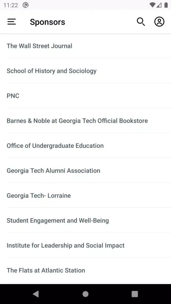 Georgia Tech Guidebook Screenshots