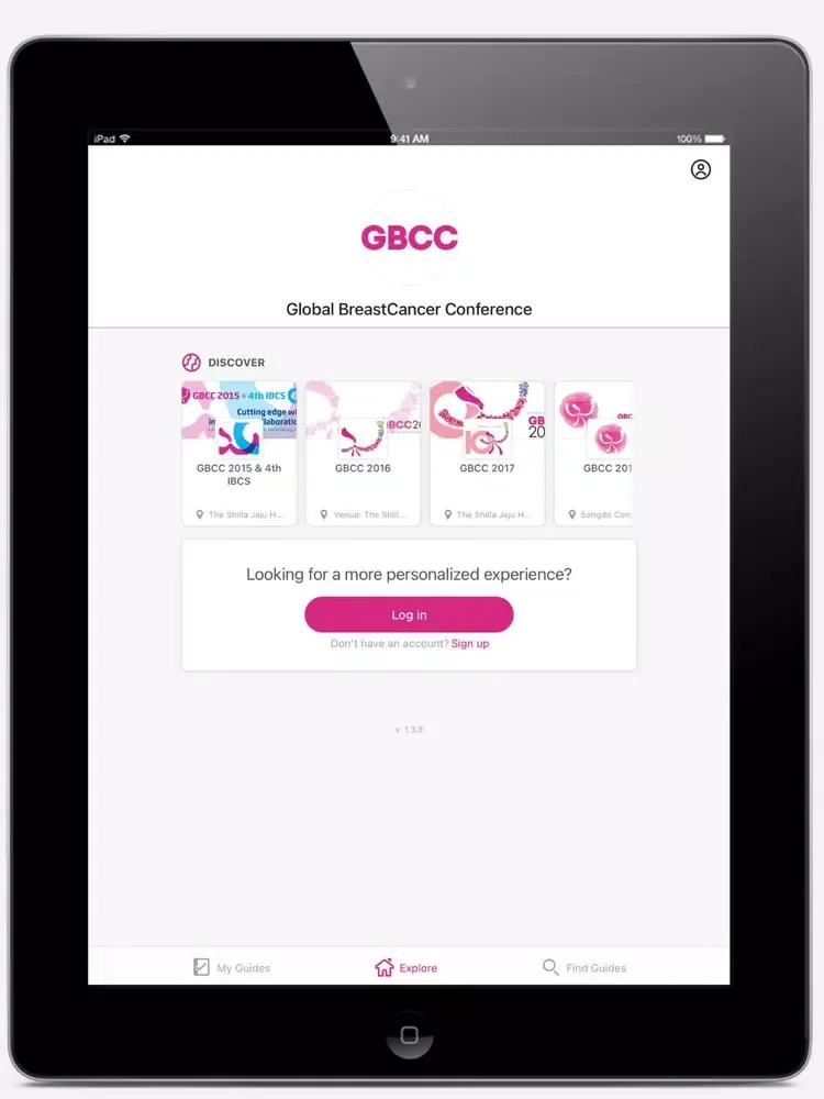 Global BreastCancer Conference iPad  Screenshots