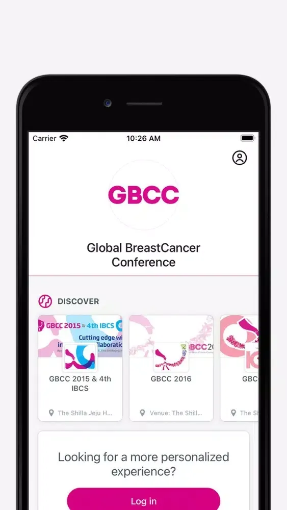 Global BreastCancer Conference Screenshots