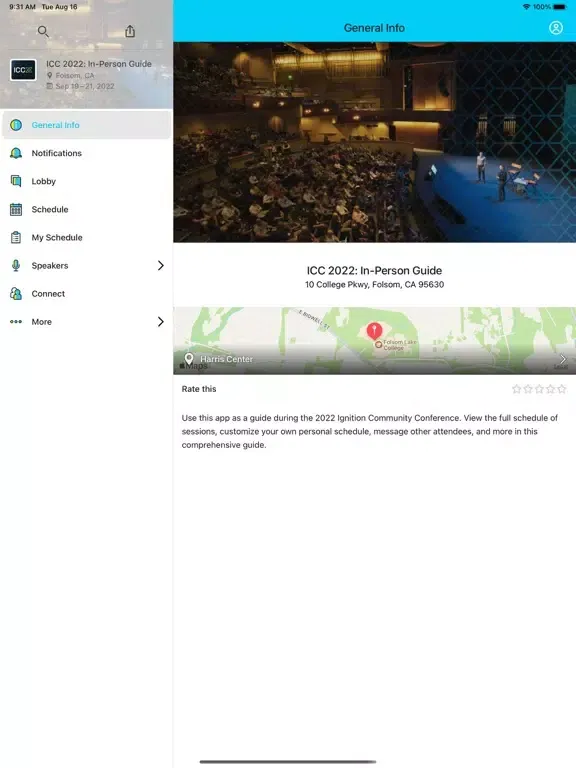 Screenshot di Ignition Community Conference iPad 