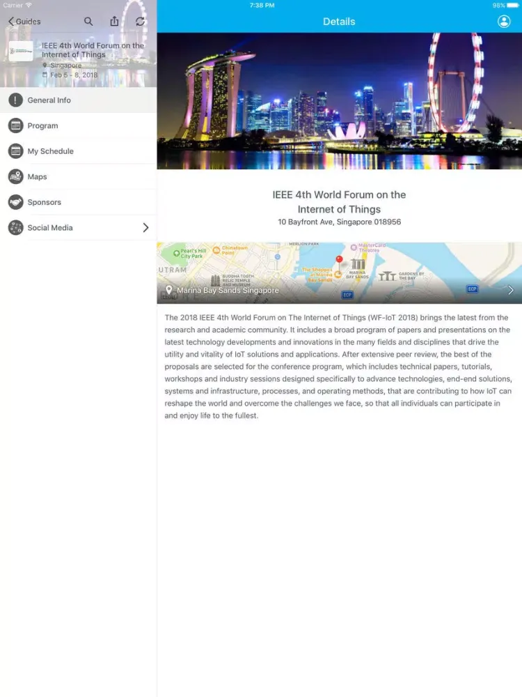 IEEE Internet of Things iPad  Ekran Görüntüleri