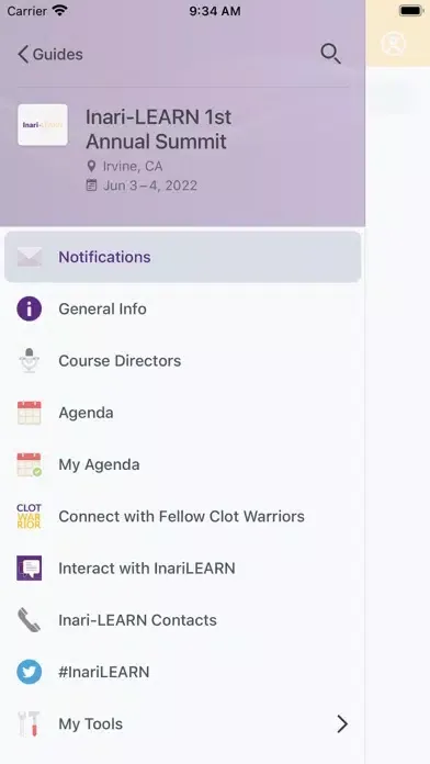 Zrzuty ekranu Inari Medical Education