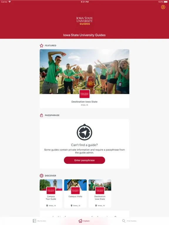 Iowa State University Guides iPad  Screenshots