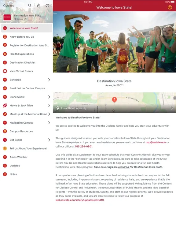 Iowa State University Guides iPad  Screenshots