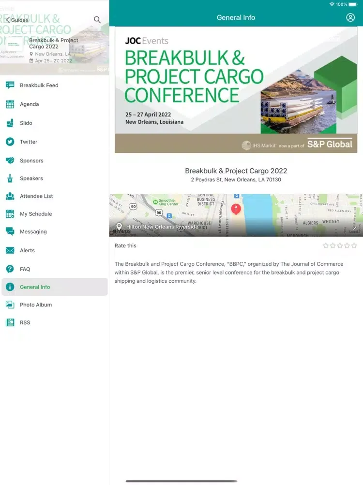 JOC Breakbulk iPad  Screenshots