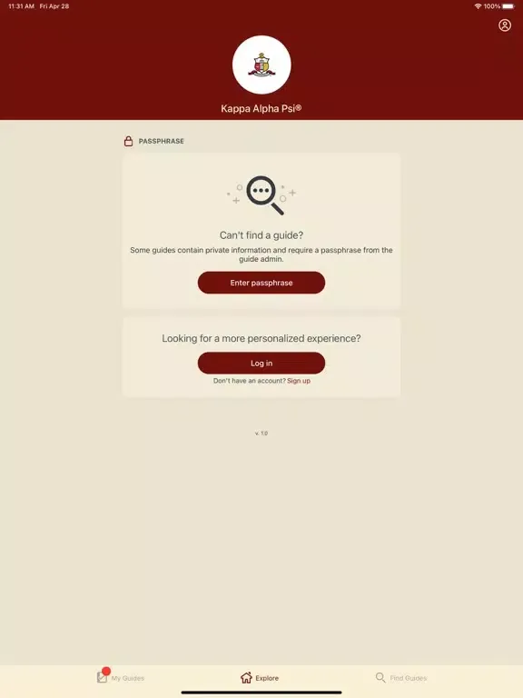 Kappa Alpha Psi® iPad  Screenshots