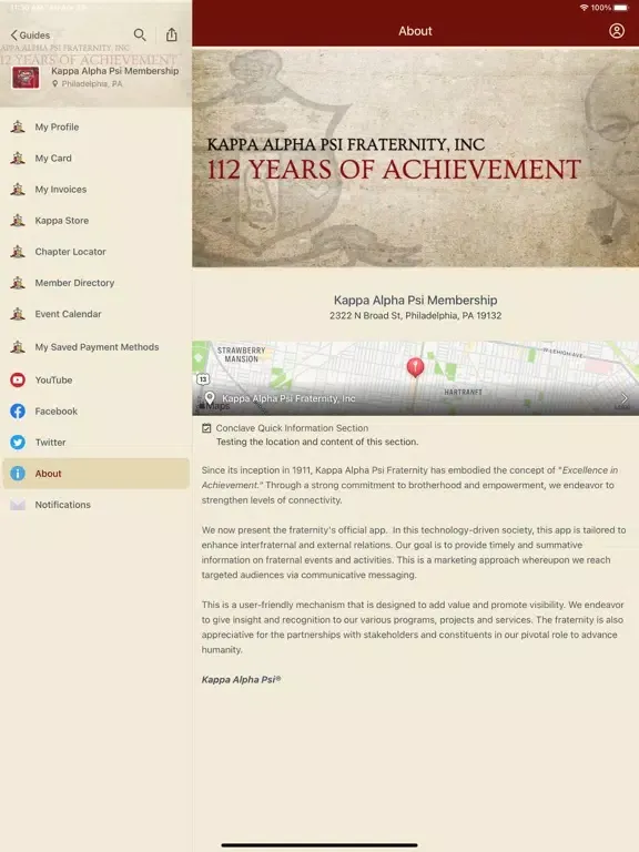 Kappa Alpha Psi® iPad  Screenshots