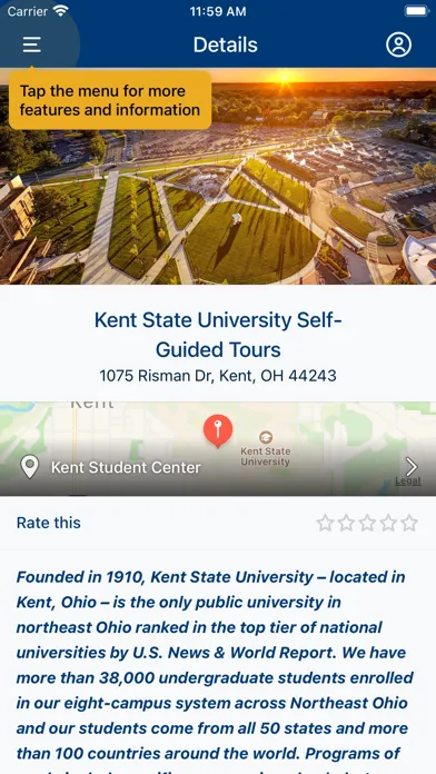 Kent State Admissions Screenshots