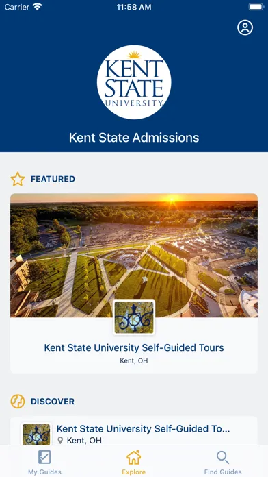 Kent State Admissions Screenshots