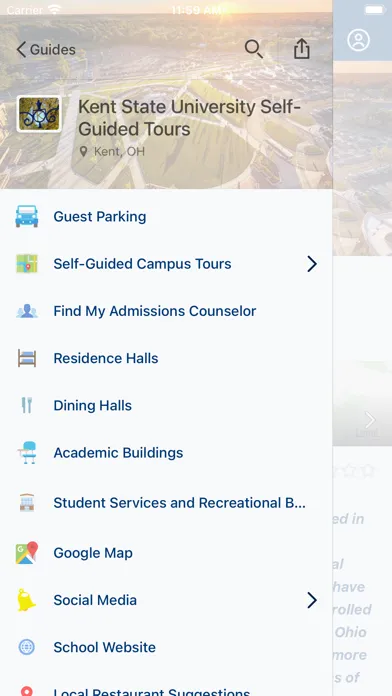 Kent State Admissions Screenshots