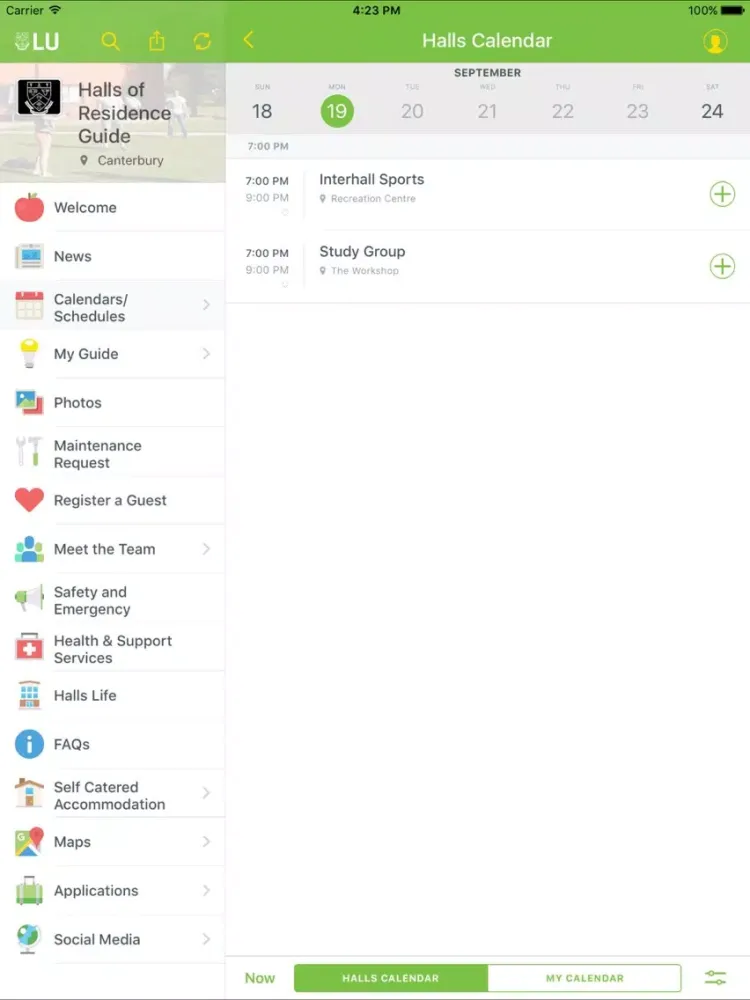 Screenshot di Lincoln Uni NZ Accommodation iPad 