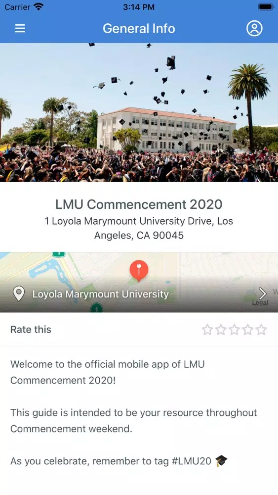 LMU Commencement 2020 Screenshots