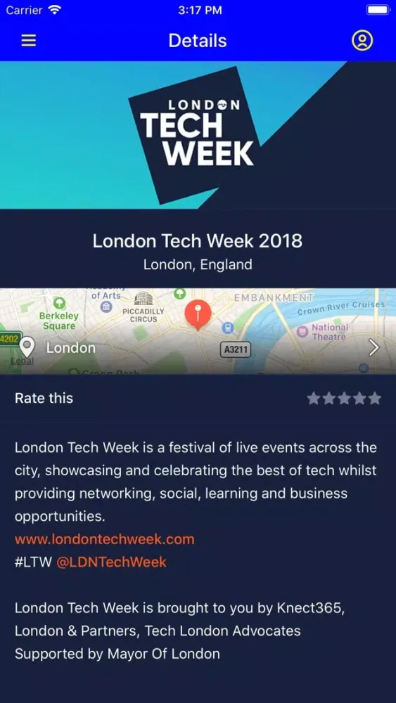 London Tech Week 2018 Ekran Görüntüleri
