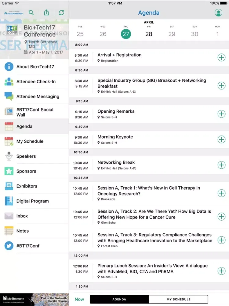 MD Tech Council Bio+Tech17 iPad 应用截图
