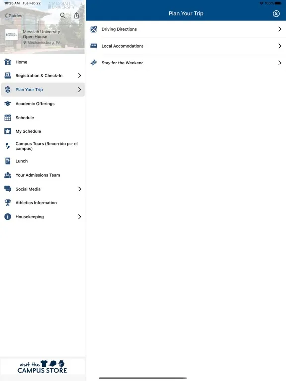 Скриншоты Messiah University Guides iPad 