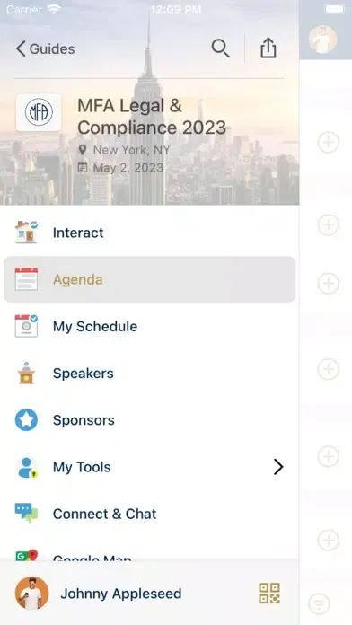 MFA Conference App Screenshots