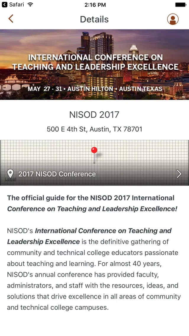 Tangkapan skrin NISOD