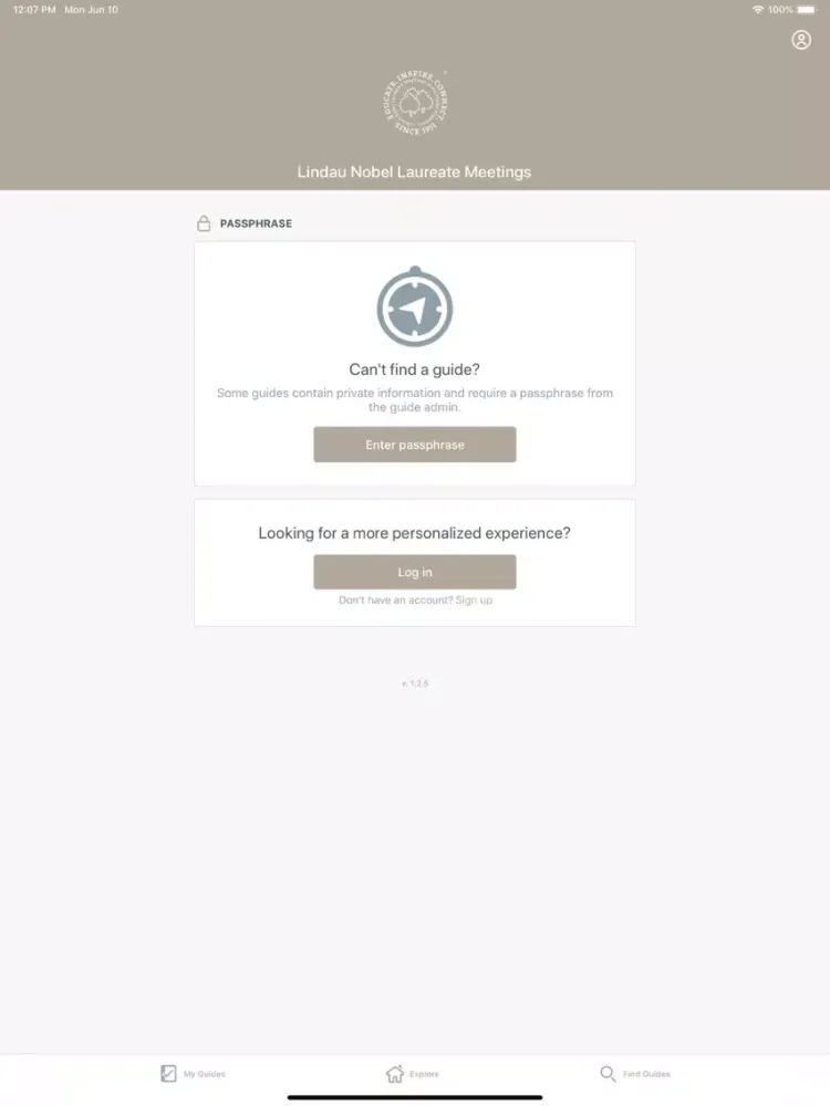 Lindau Nobel Laureate Meetings iPad 应用截图