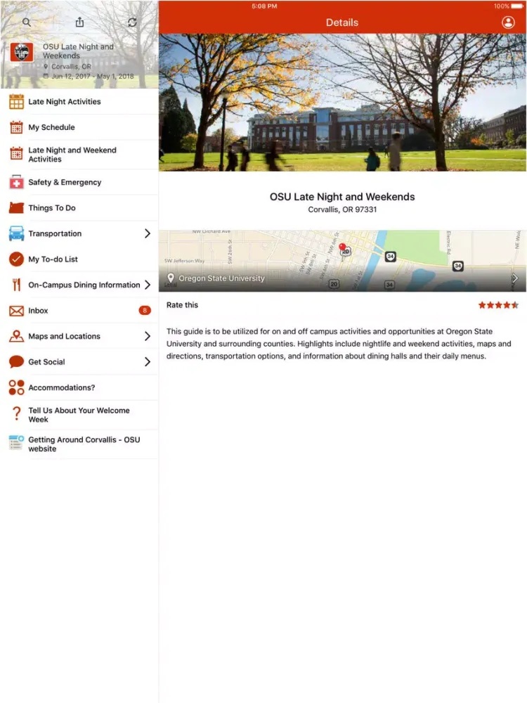 Screenshot di OSU Late Night and Weekends iPad 
