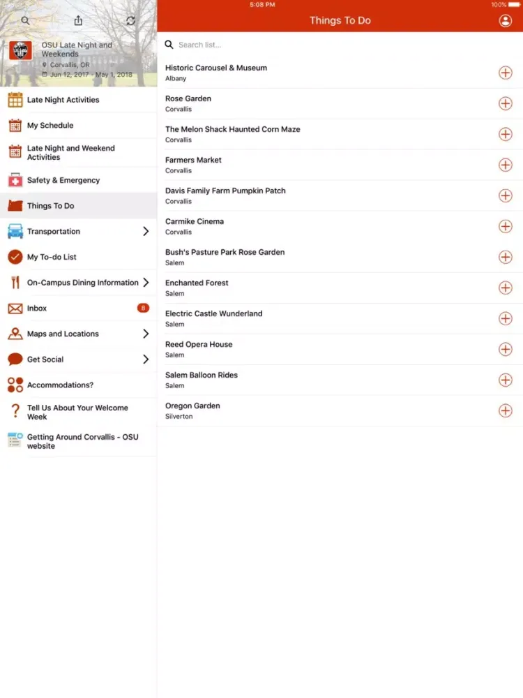 Screenshot di OSU Late Night and Weekends iPad 