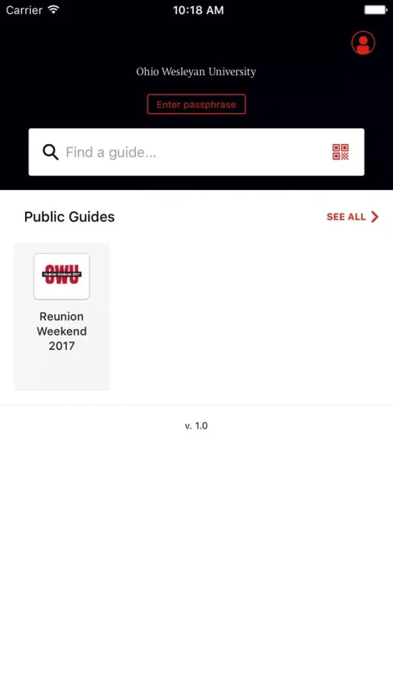 Bishop Guides for OWU Events स्क्रीनशॉट