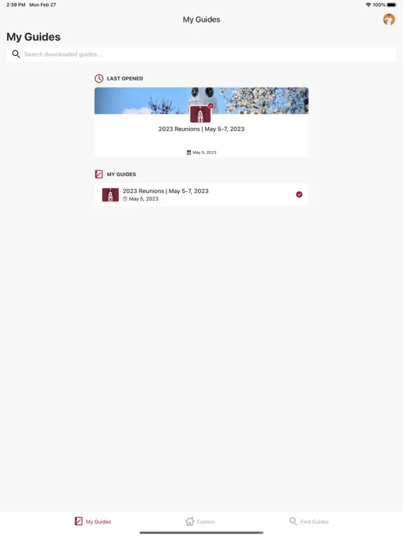 Phillips Exeter Academy Events iPad  Ekran Görüntüleri