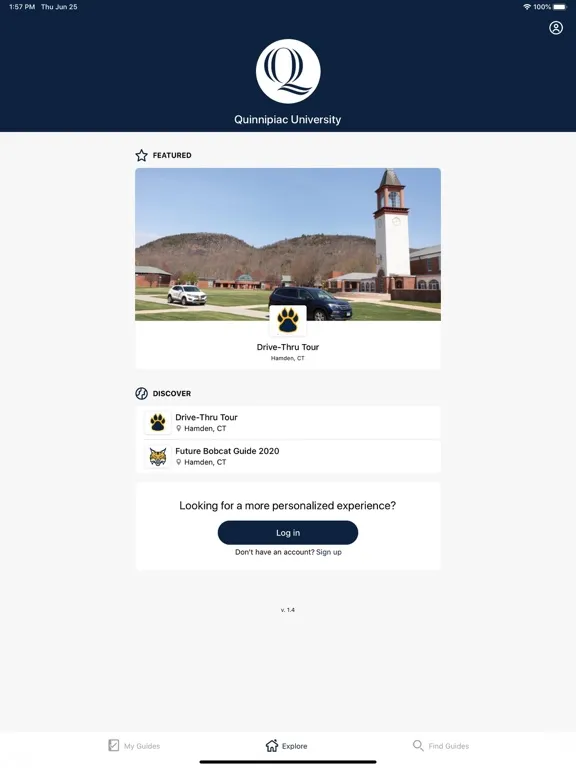Quinnipiac University Events iPad Screenshots