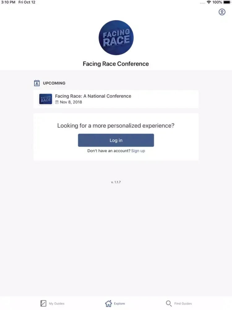 Скриншоты Facing Race Conference iPad 