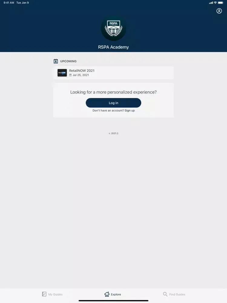 RSPA Academy iPad  Screenshots