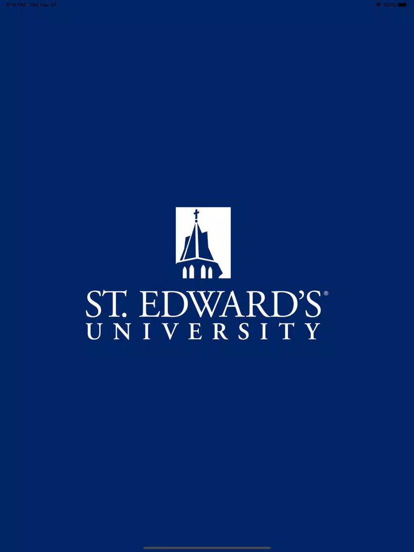 Tangkapan skrin St. Edward’s University iPad 