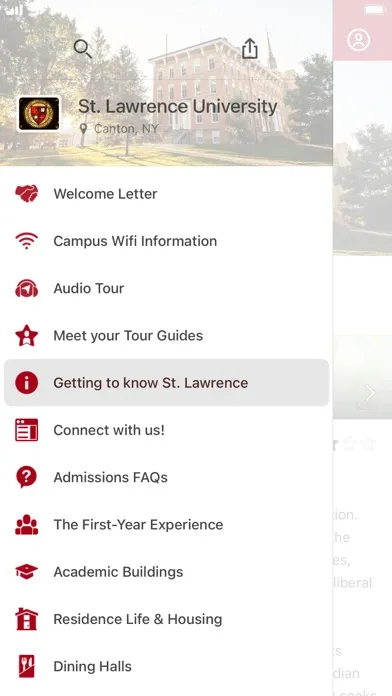 Tangkapan skrin St. Lawrence University