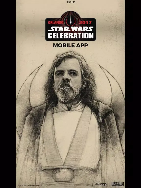 Tangkapan layar Star Wars Celebration iPad 