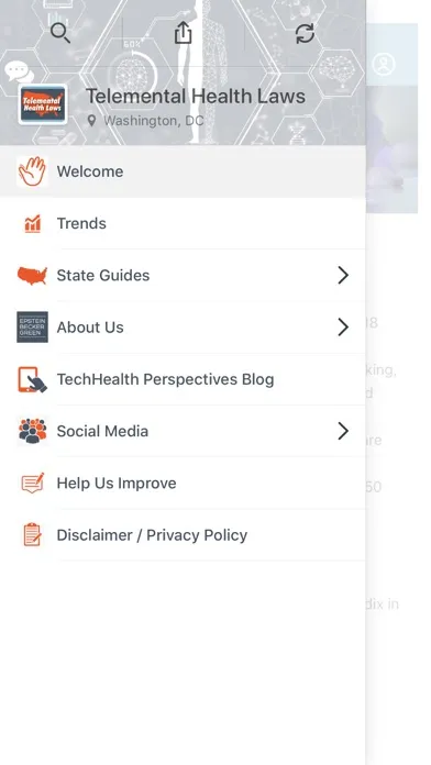 Capturas de pantalla de Telemental Health Laws