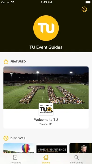 TU Event Guides سکرین شاٹس