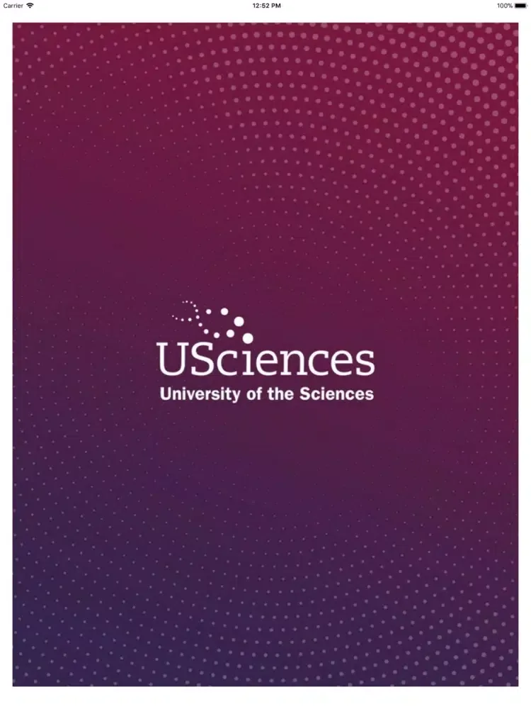 Tangkapan layar USciences Welcome Guide iPad 