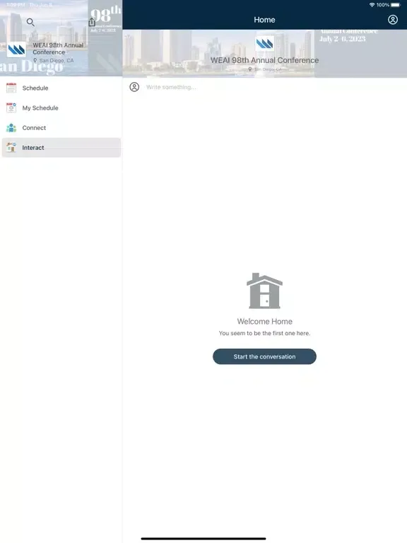 WEAI 2023 Annual Conference iPad  Screenshots