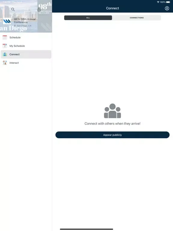 WEAI 2023 Annual Conference iPad  Screenshots