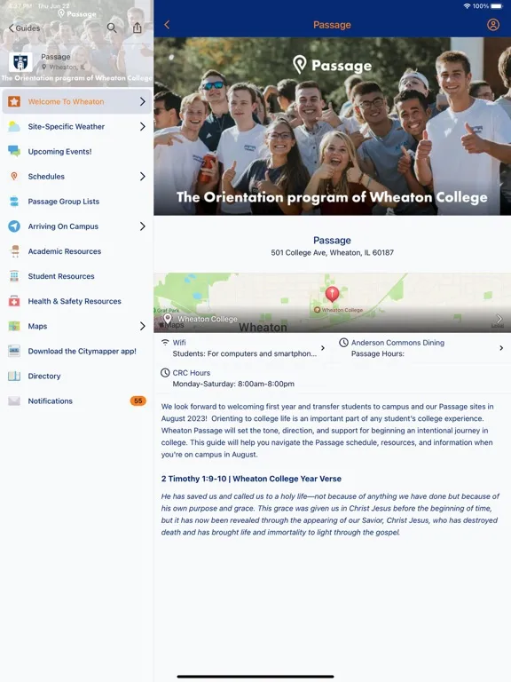 Wheaton Passage iPad  Ekran Görüntüleri