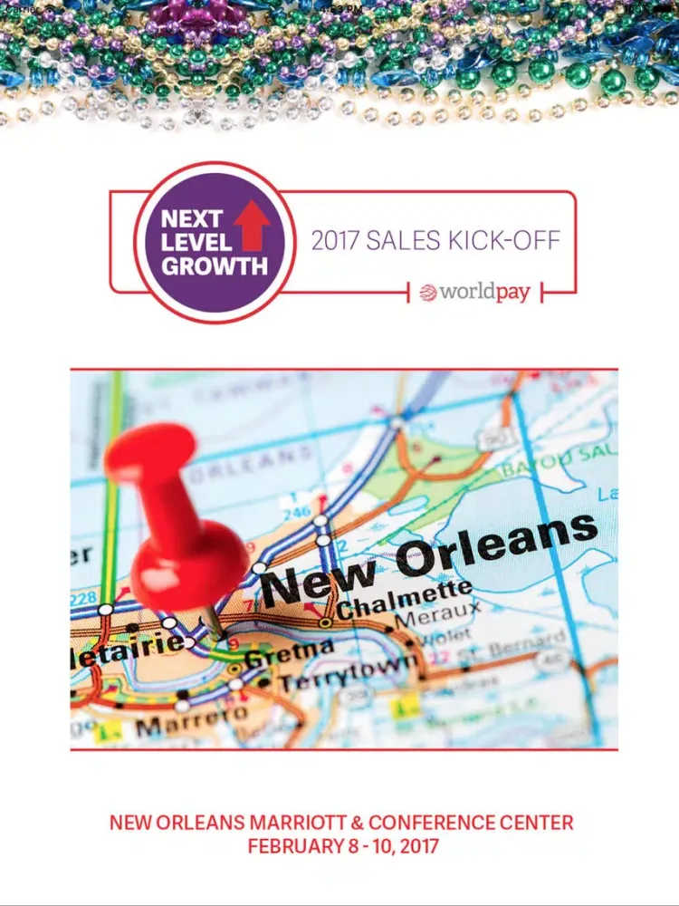 Worldpay 2017 Sales Kick-Off iPad  Screenshots