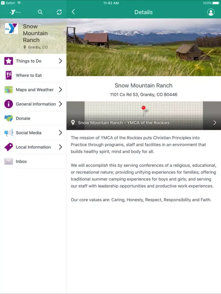 تصاویر YMCA of the Rockies iPad 