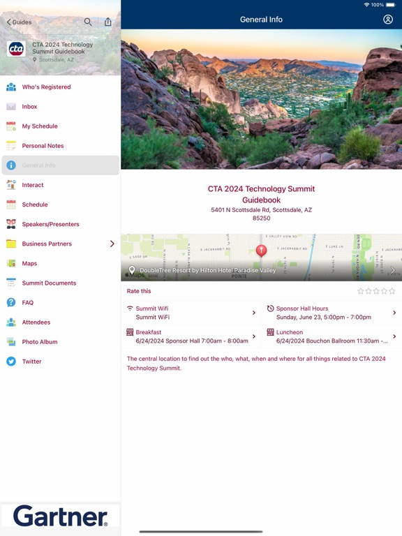 Tangkapan layar CTA Guidebook iPad 