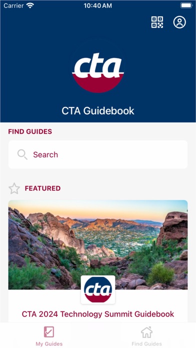 Tangkapan layar CTA Guidebook