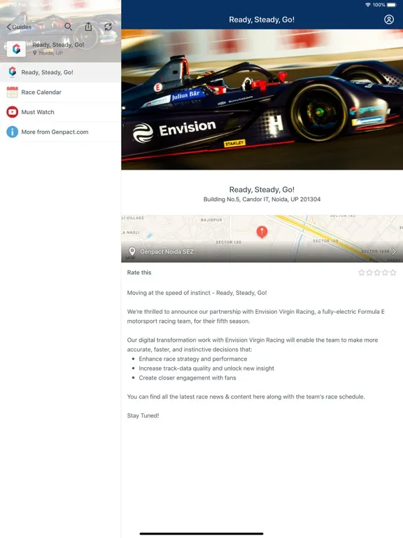 Genpact Events and Visits iPad  スクリーンショット