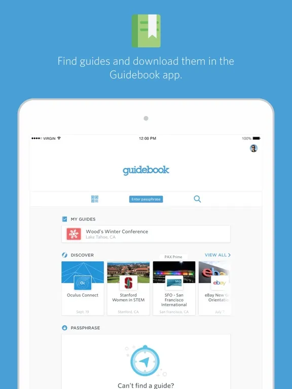 Скриншоты Guidebook iPad 