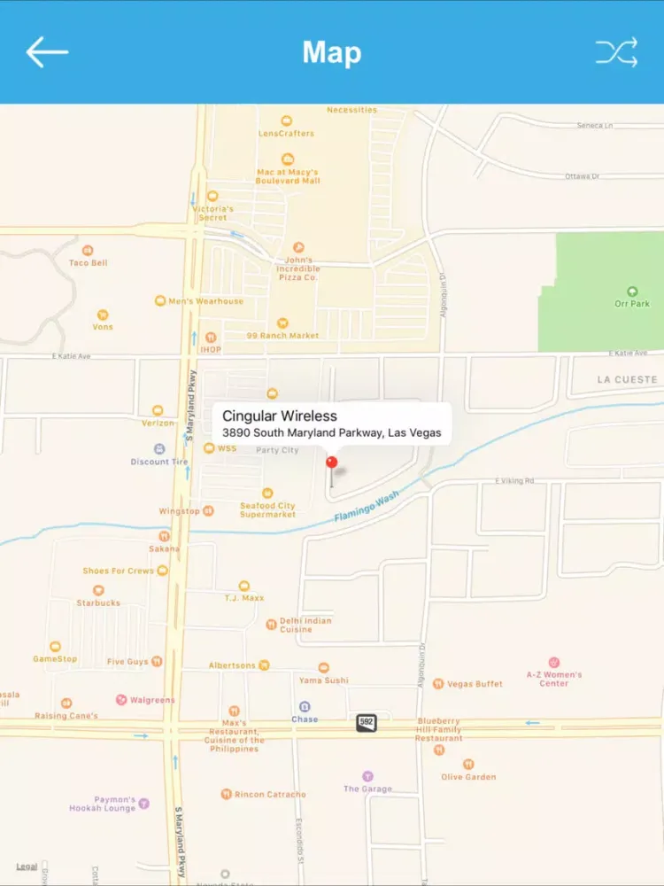Capturas de tela do Las Vegas Wi-Fi Hotspots iPad 